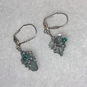 Beach Glass w/ Beads Earrings